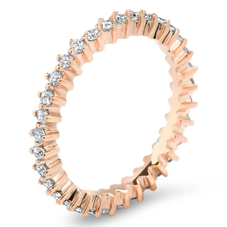 Diamond Eternity Wedding Band - Star - Moissanite Rings