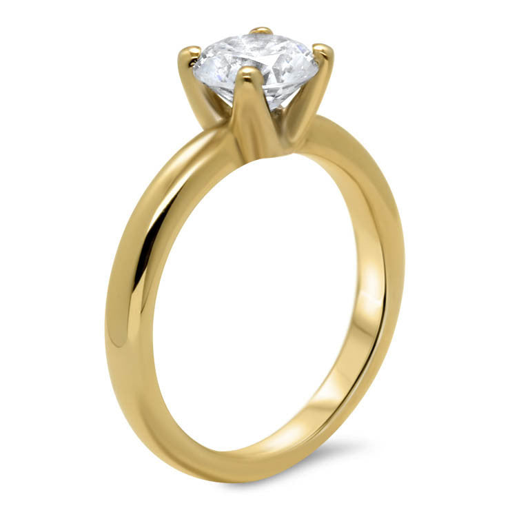 Forever One Solitaire Moissanite Engagement Ring - Farrah - Moissanite Rings