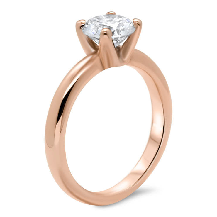 Forever One Solitaire Moissanite Engagement Ring - Farrah - Moissanite Rings