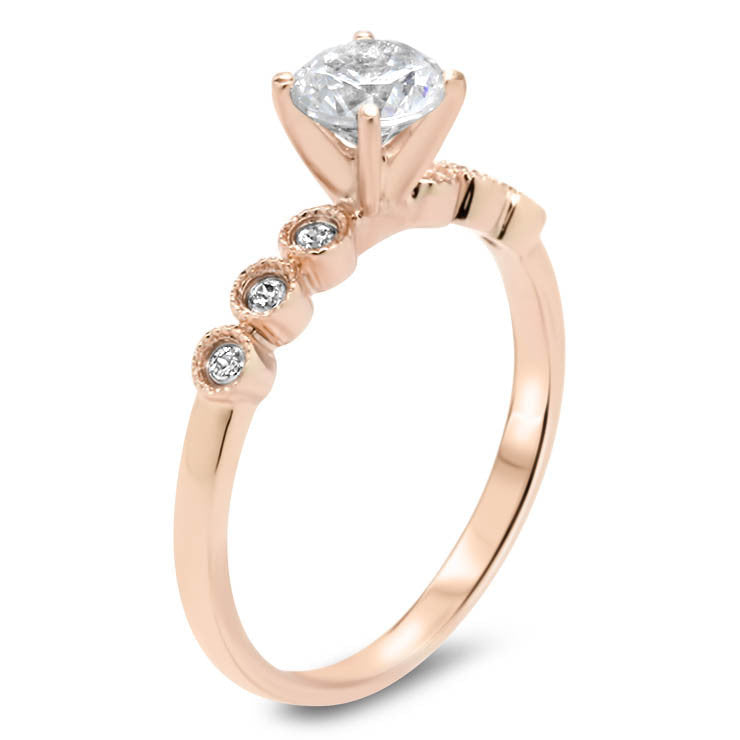 Dainty Moissanite Diamond Engagement Ring - Cara - Moissanite Rings