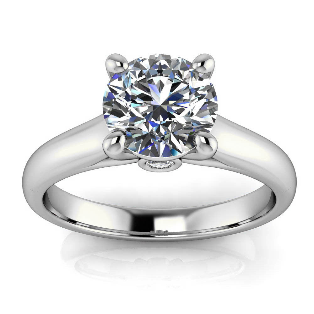 Forever One Solitaire Engagement Ring - Gigi - Moissanite Rings
