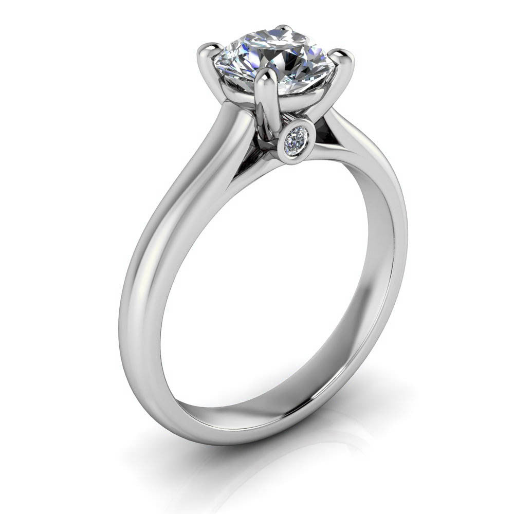Forever One Solitaire Engagement Ring - Gigi - Moissanite Rings