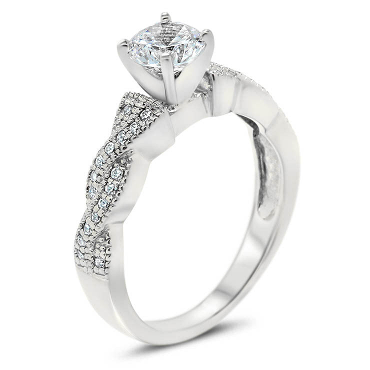 Regina Wedding Set - Moissanite Rings
