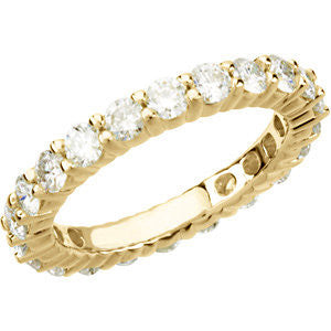 2.25 Carat  Diamond Eternity Band - Moissanite Rings