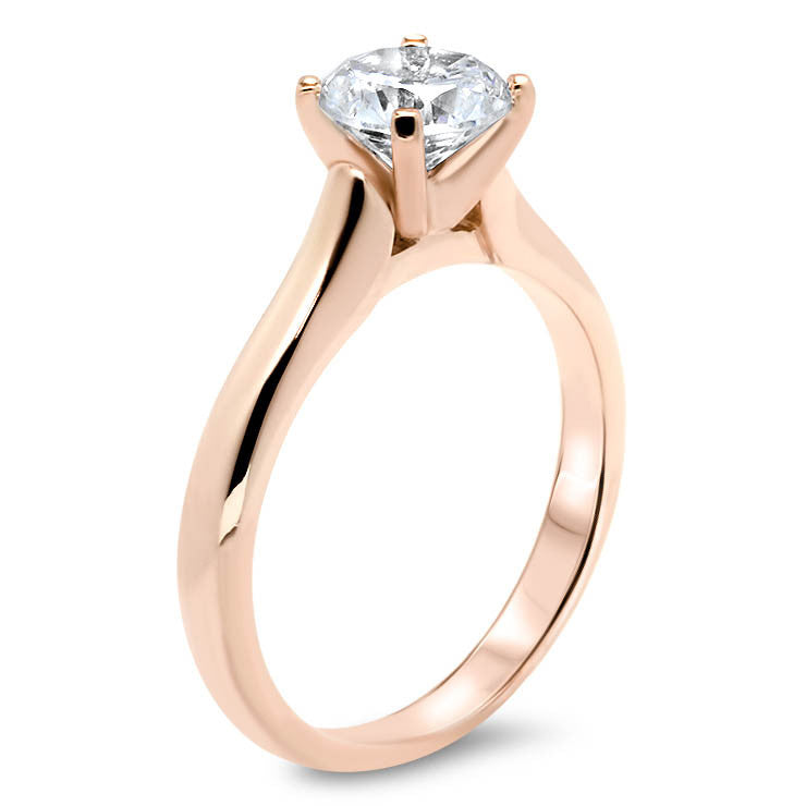 Classic Solitaire Forever One Moissanite Engagement Ring - Taylor - Moissanite Rings