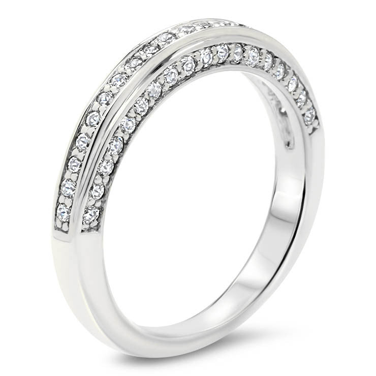 Diamond Wedding Band - Chilly - Moissanite Rings