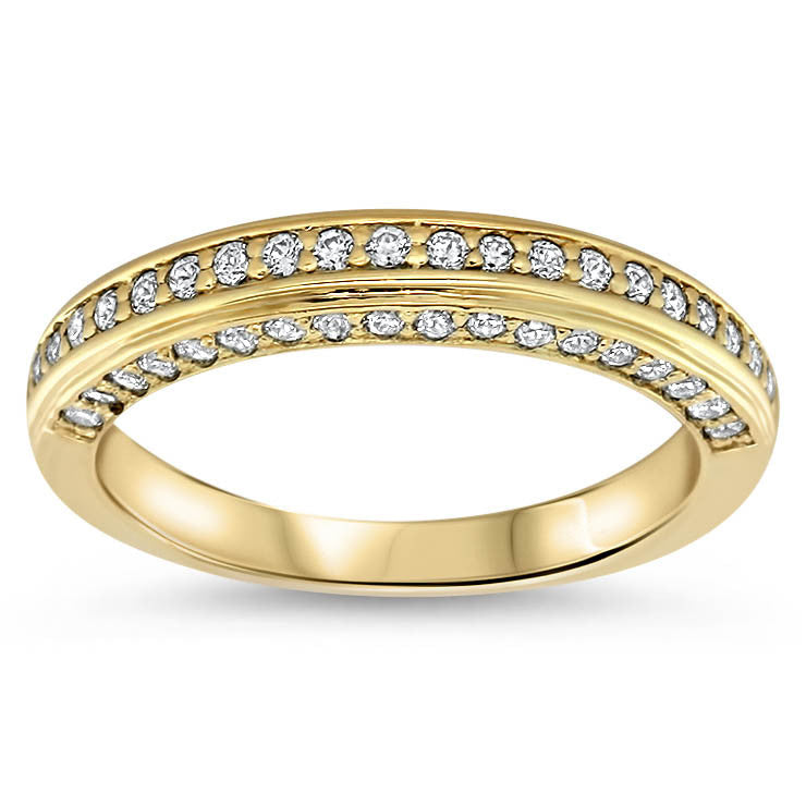Diamond Wedding Band - Chilly - Moissanite Rings