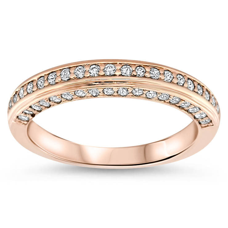 Diamond Wedding Band - Chilly - Moissanite Rings