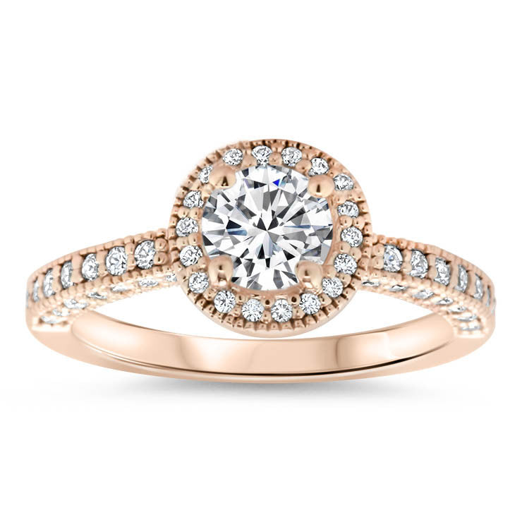 Low profile deals moissanite engagement rings