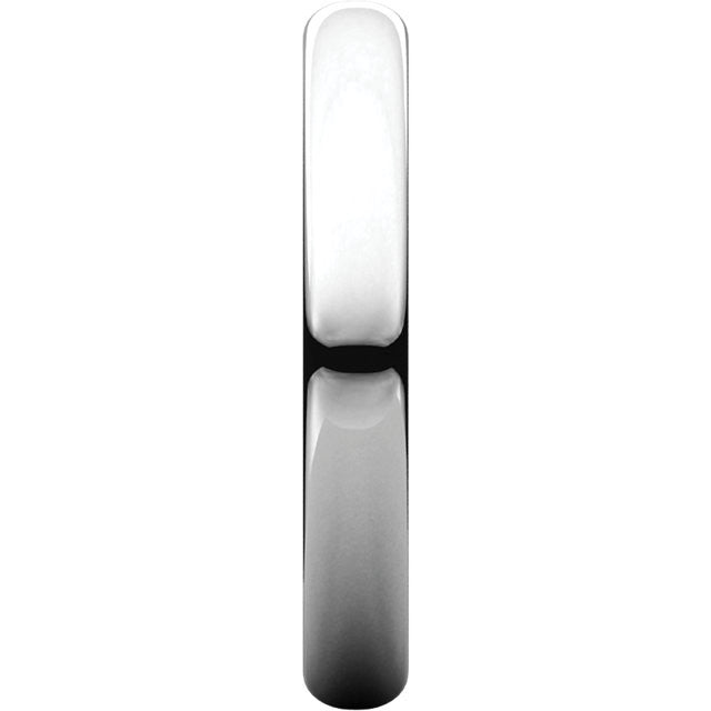 3 mm Comfort Fit Plain Gold Wedding Band - Moissanite Rings