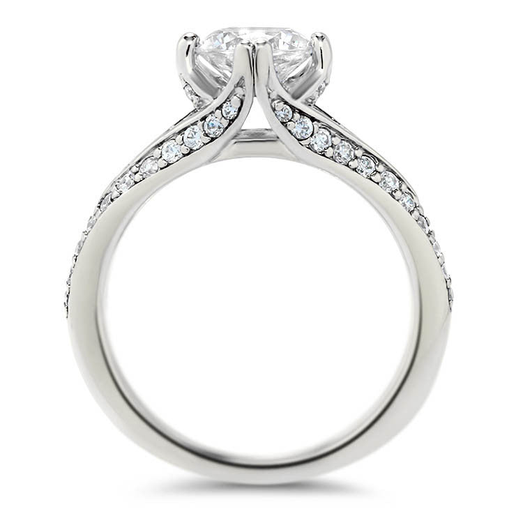Split Shank Diamond Engagement Ring - Dorit - Moissanite Rings