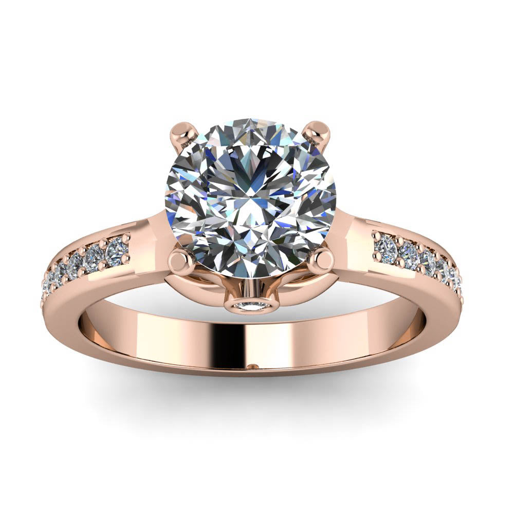 Moissanite Engagement Ring Diamond Setting - Wish - Moissanite Rings