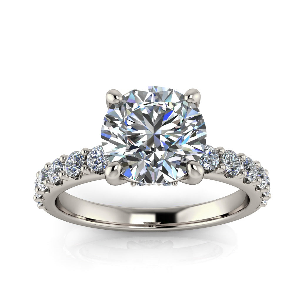 Hidden Halo Engagement Ring - Mikala