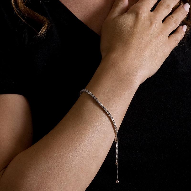 Adjustable Diamond Tennis Bracelet 3.60