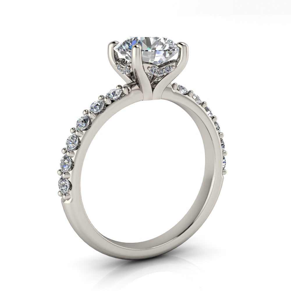 Hidden Halo Engagement Ring - Mikala