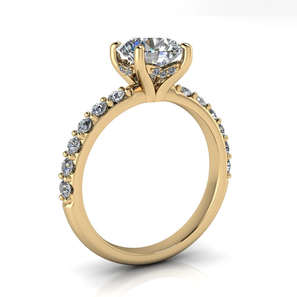 Hidden Halo Engagement Ring - Mikala