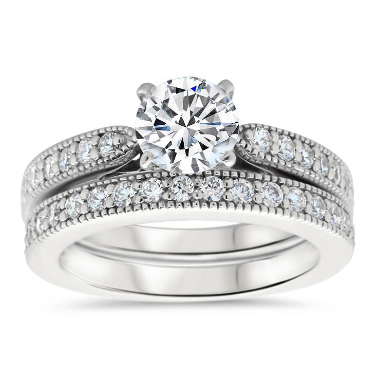 Jette Matching Set - Moissanite Rings