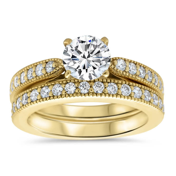 Jette Matching Set - Moissanite Rings