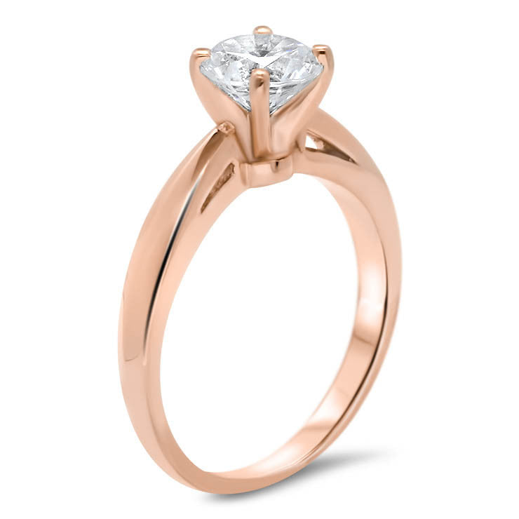 Cut Out Solitaire Moissanite Engagement Ring - Kyle - Moissanite Rings