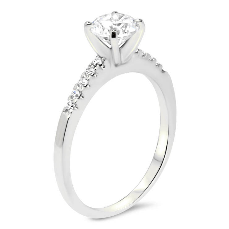 Moissanite  Engagement Ring Diamond Setting - Tink - Moissanite Rings