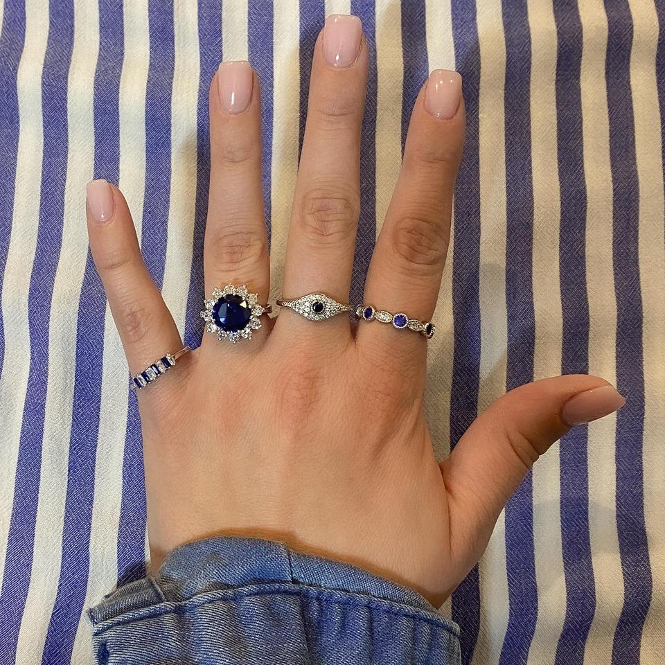 Diamond Vintage Style Eternity Band