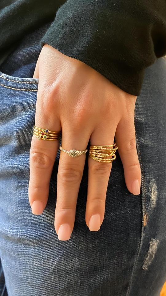 Tiny Bezel Diamond Ring