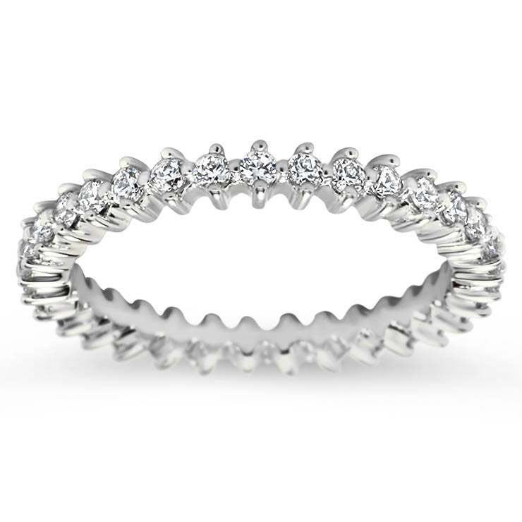 Diamond Eternity Wedding Band - Star - Moissanite Rings