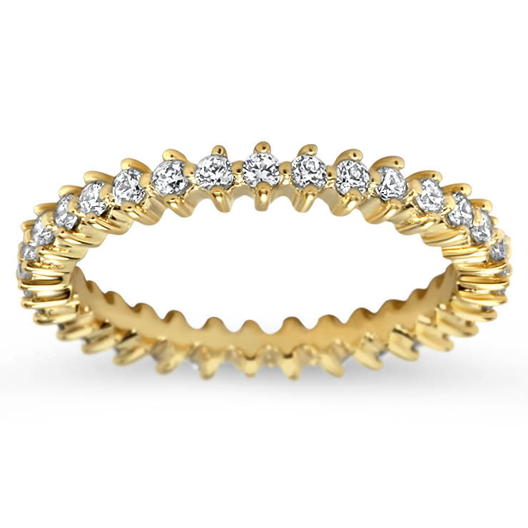 Diamond Eternity Wedding Band - Star - Moissanite Rings