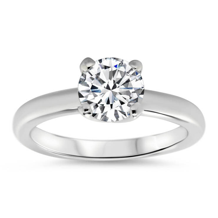 Forever One Solitaire Moissanite Engagement Ring - Farrah - Moissanite Rings