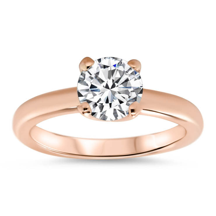 Forever One Solitaire Moissanite Engagement Ring - Farrah - Moissanite Rings