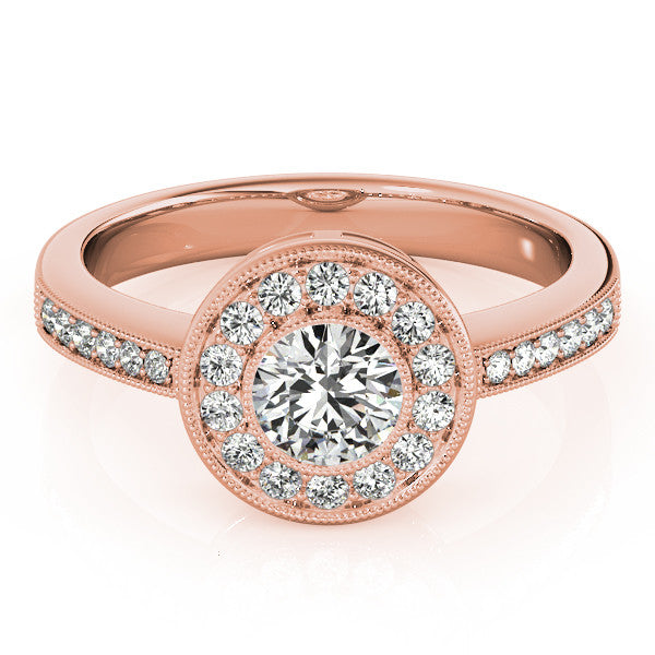 Bezel Set Moissanite Engagement Ring - Theresa - Moissanite Rings