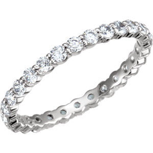 .84 Ct Diamond Eternity Band - Moissanite Rings