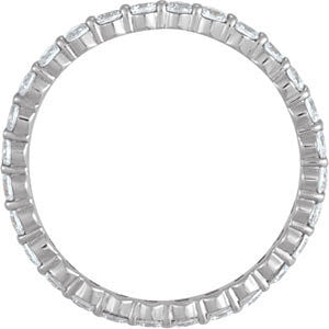 .84 Ct Diamond Eternity Band - Moissanite Rings