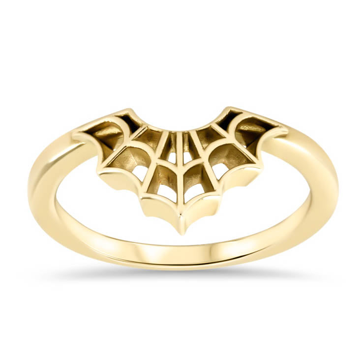 Spider Web Wedding Band Web Ring Curved Band - Web - Moissanite Rings