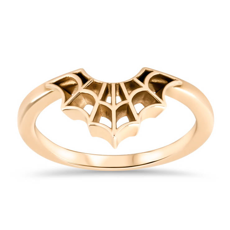 Spider Web Wedding Band Web Ring Curved Band - Web - Moissanite Rings