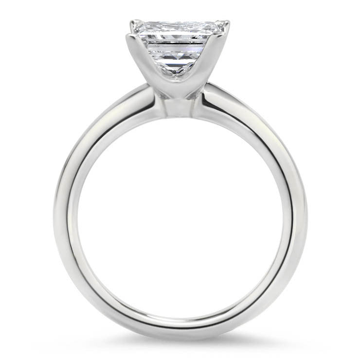 Forever One Princess Cut Solitaire Engagement Ring - June - Moissanite Rings