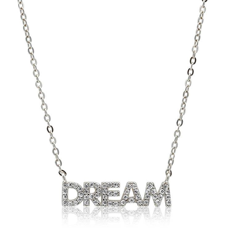 Choose Your Word or Name Personalized Diamond Necklace