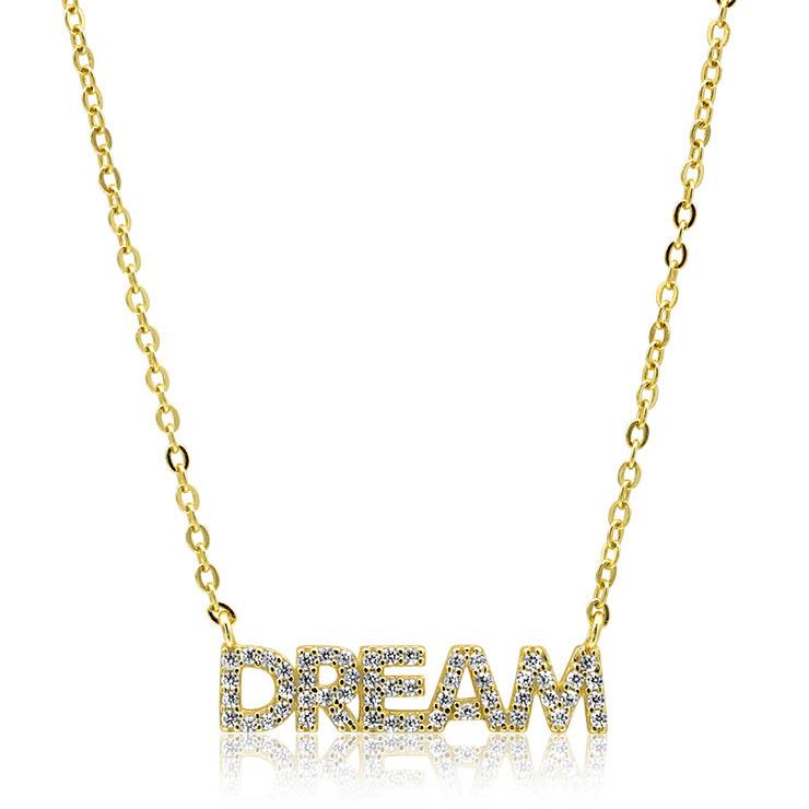 Choose Your Word or Name Personalized Diamond Necklace