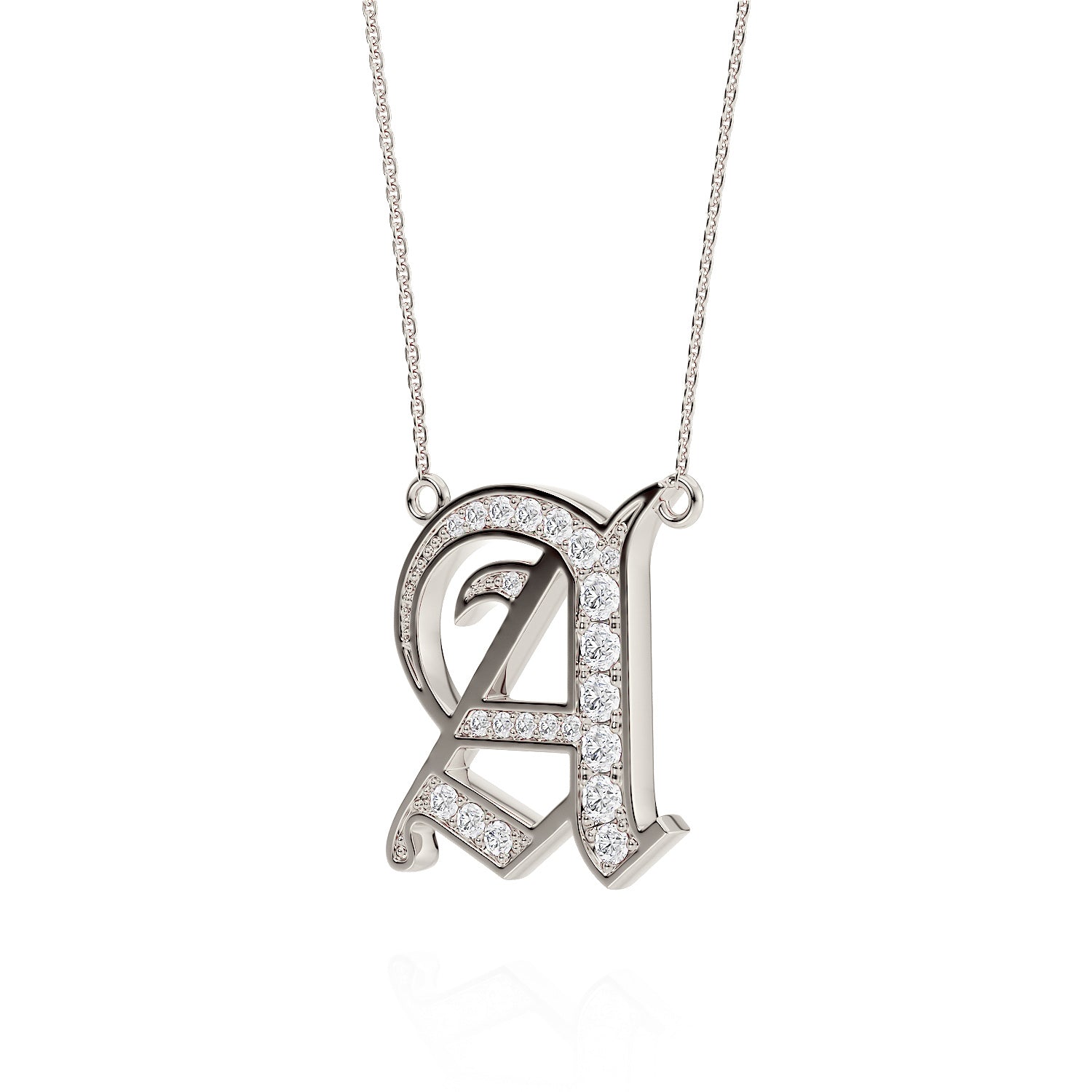 Old London Diamond Initial Pendant