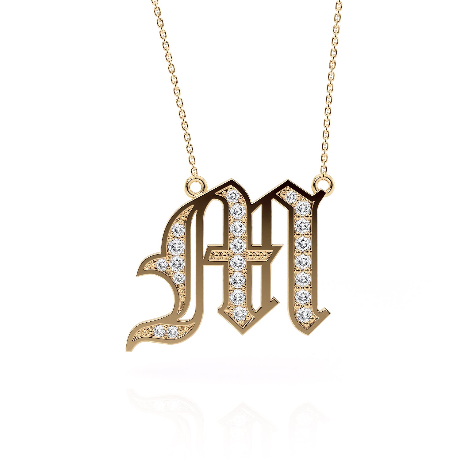 Old London Diamond Initial Pendant