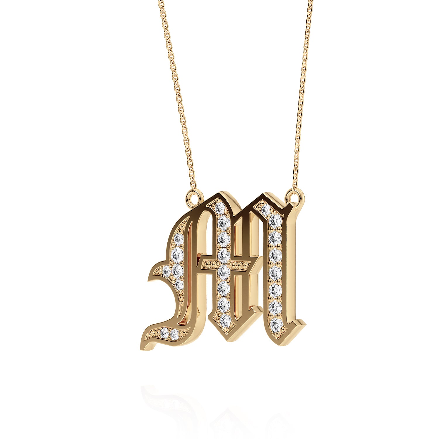 Old London Diamond Initial Pendant