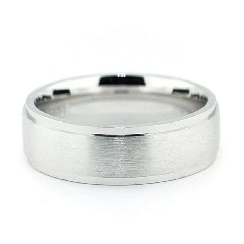 Men's Wedding Band - Banded - Moissanite Rings