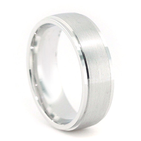 Men's Wedding Band - Banded - Moissanite Rings
