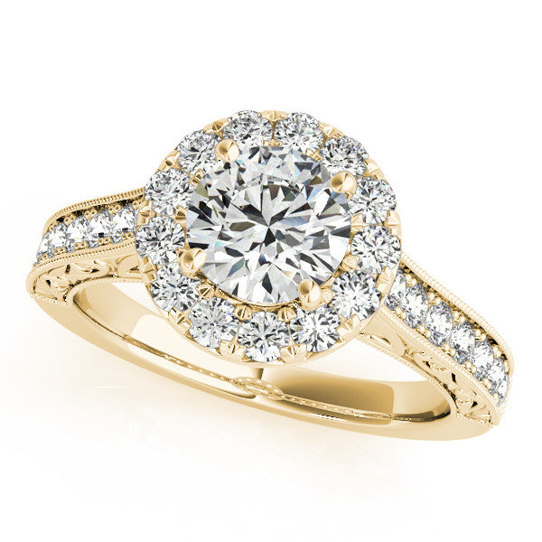 Moissanite Engagement Ring Diamond Setting - Tulip Kisses - Moissanite Rings
