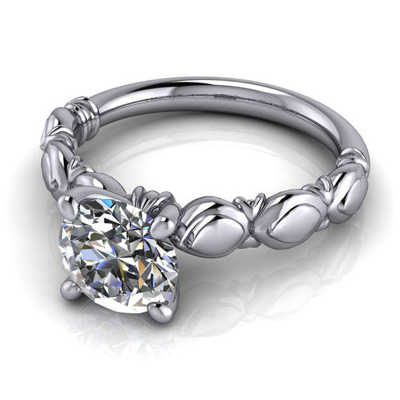 Solitaire Moissanite Engagement Ring - Ana - Moissanite Rings