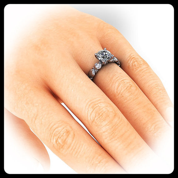 Solitaire Moissanite Engagement Ring - Ana - Moissanite Rings