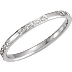 Thin Diamond Eternity Band - Moissanite Rings