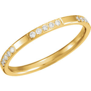 Thin Diamond Eternity Band - Moissanite Rings