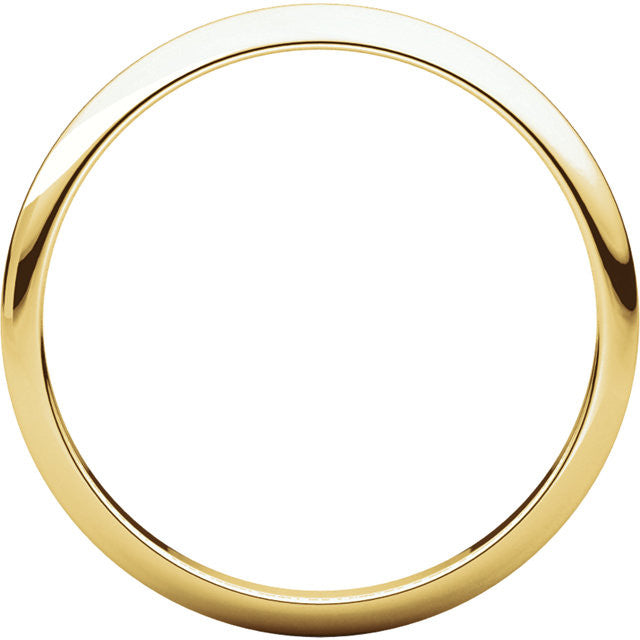 Choose Your Width Plain Gold Wedding Band Ladies - Moissanite Rings