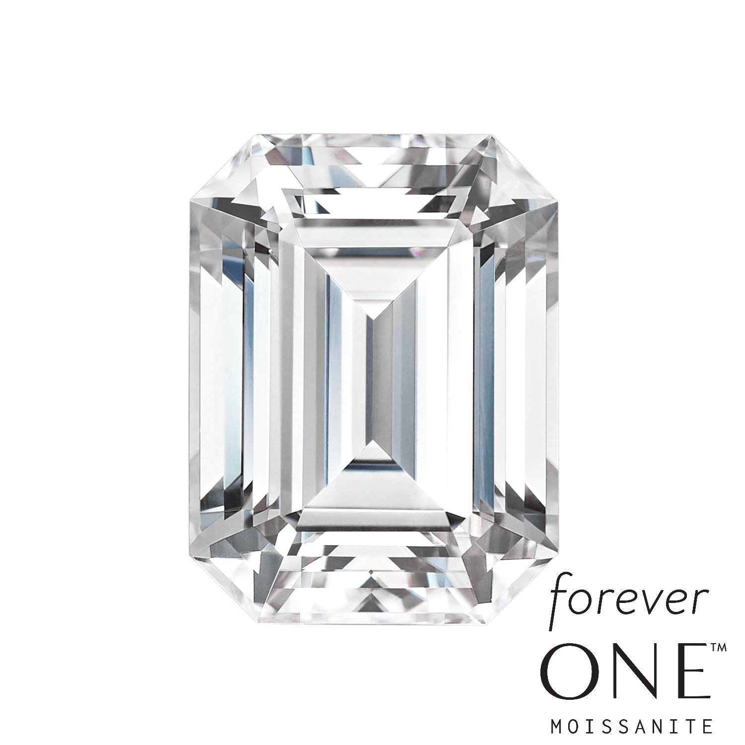Forever One Emerald Cut Loose Moissanite - Main Image